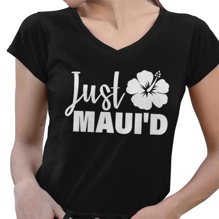 Just Maui&D Women V-Neck T-Shirt