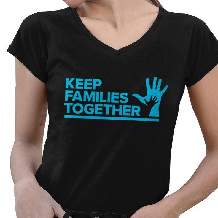Keep Families Together V2 Women V-Neck T-Shirt