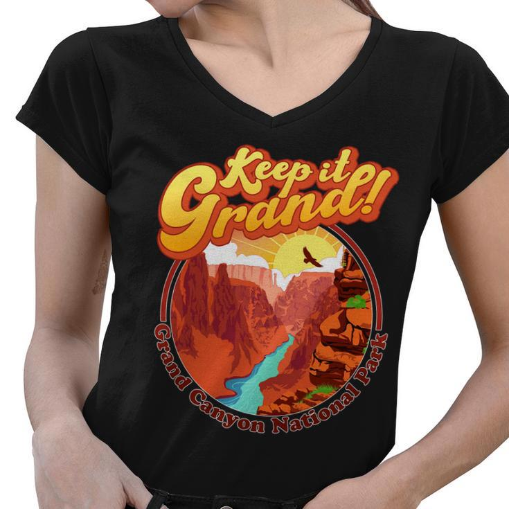 Keep It Grand Great Canyon National Park Women V-Neck T-Shirt
