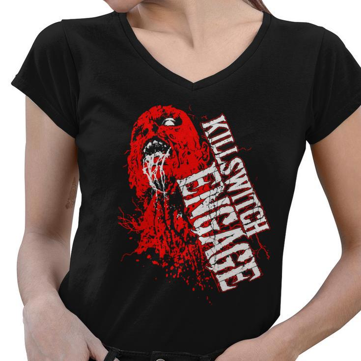 Killswitch Engage Buried Alive Tshirt Women V-Neck T-Shirt