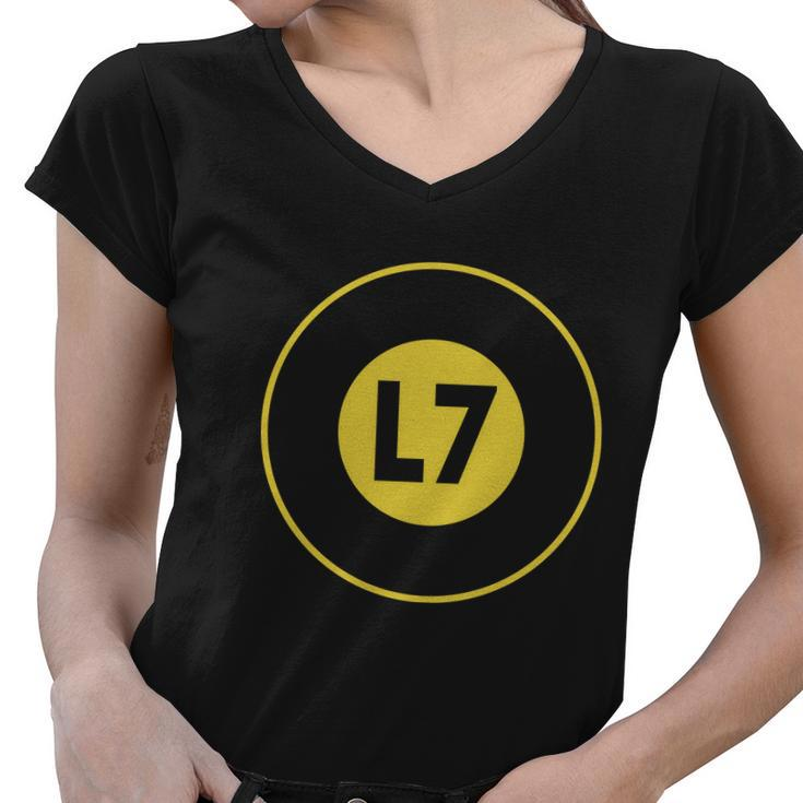 L7 Logo Women V-Neck T-Shirt