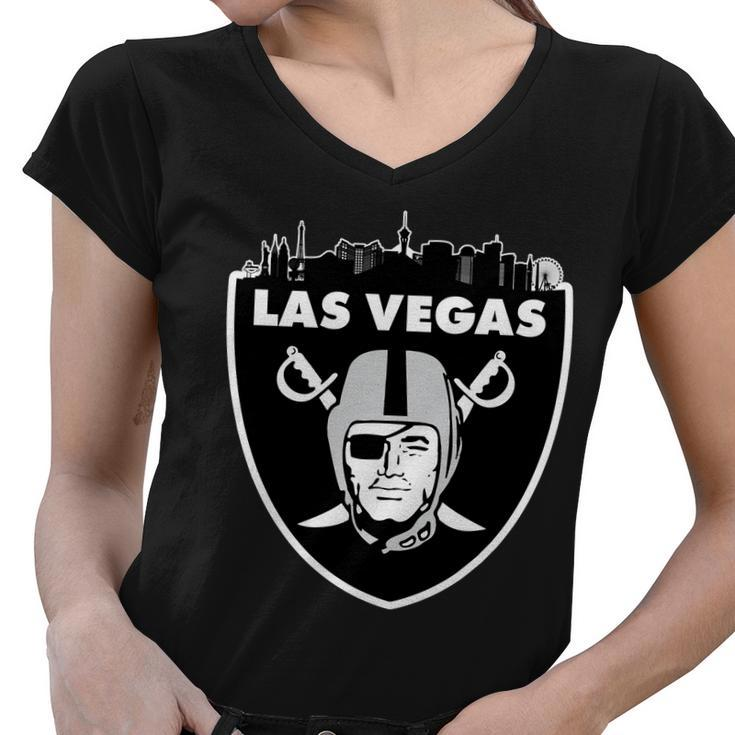 Las Vegas City Fan Women V-Neck T-Shirt