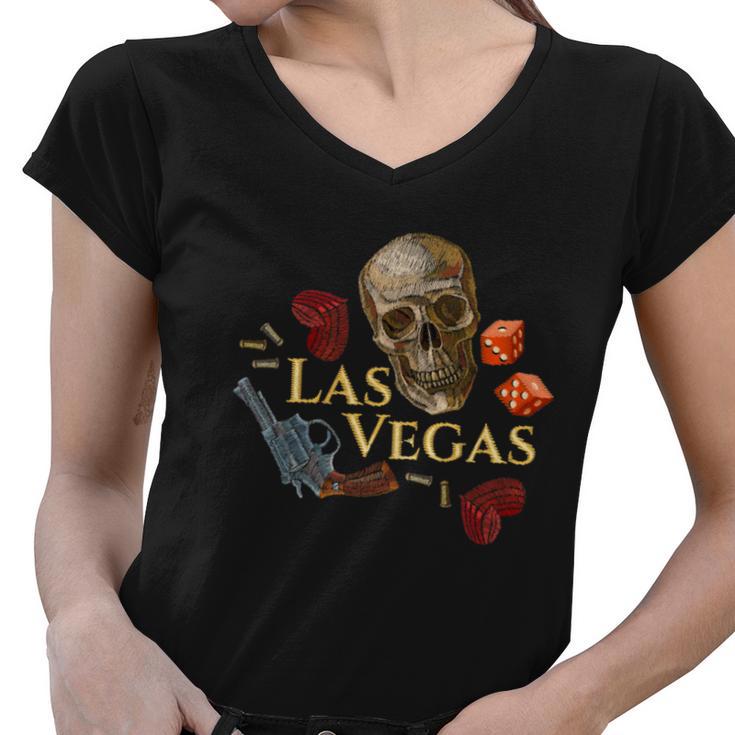 Las Vegas Sin City Women V-Neck T-Shirt