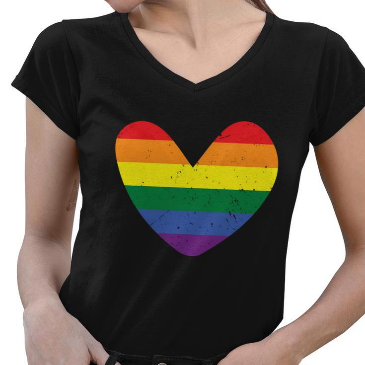 Left Time Lgbt Gay Pride Lesbian Bisexual Ally Quote Women V-Neck T-Shirt