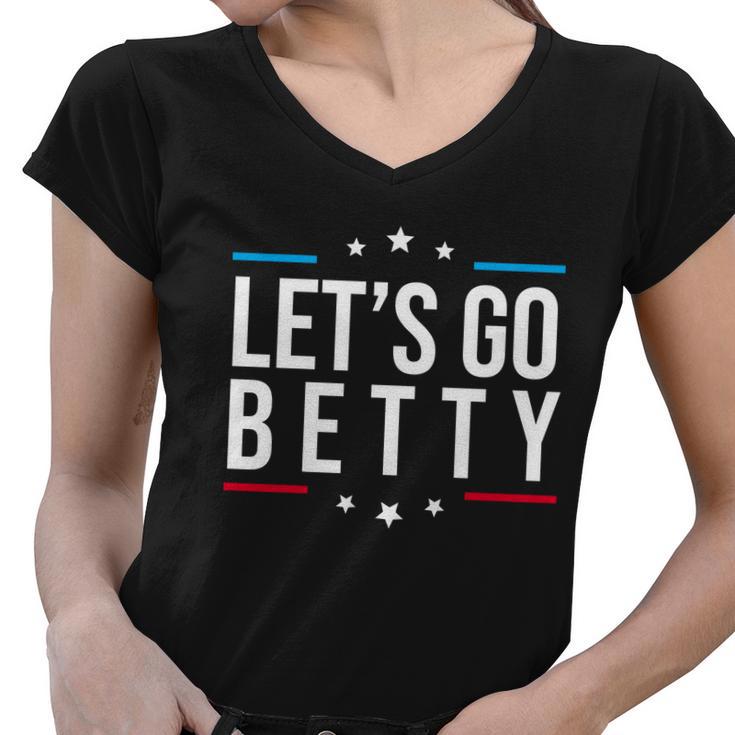 Lets Go Betty Women V-Neck T-Shirt