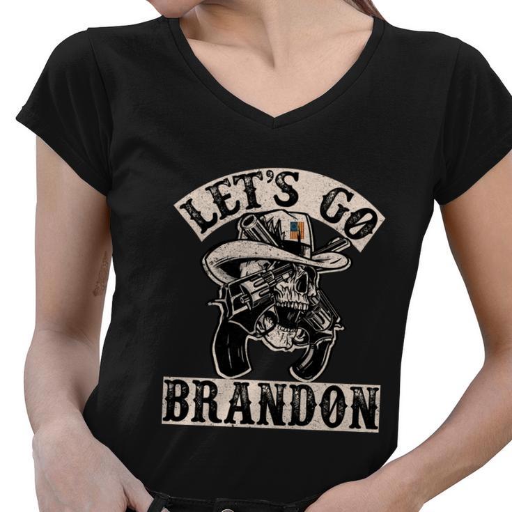 Let’S Go Brandon Conservative Anti Liberal Tshirt V2 Women V-Neck T-Shirt