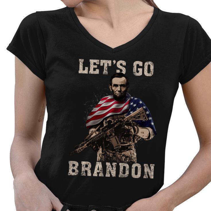 Lets Go Brandon V3 Women V-Neck T-Shirt