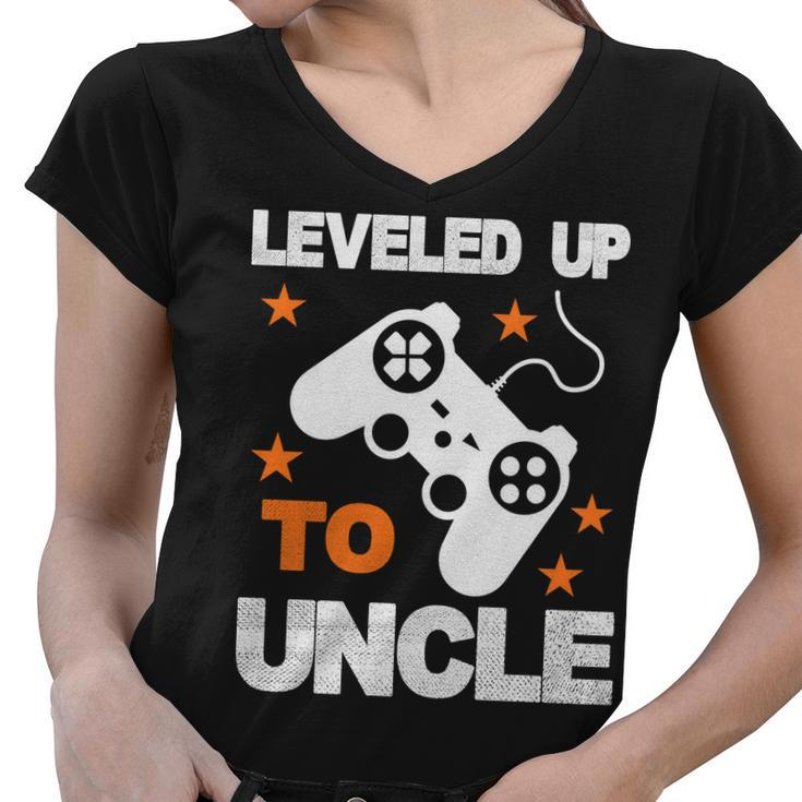 Leveled Up To Uncle Tshirt Women V-Neck T-Shirt