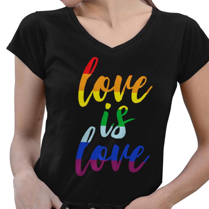 Love Is Love Tshirt Women V-Neck T-Shirt