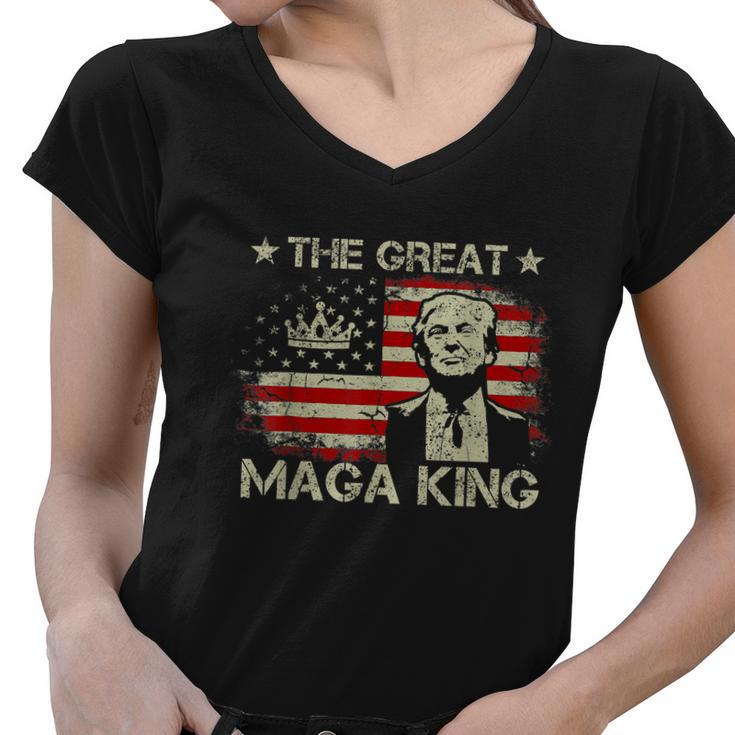 Maga King The Great Maga King Ultra Maga Tshirt V2 Women V-Neck T-Shirt