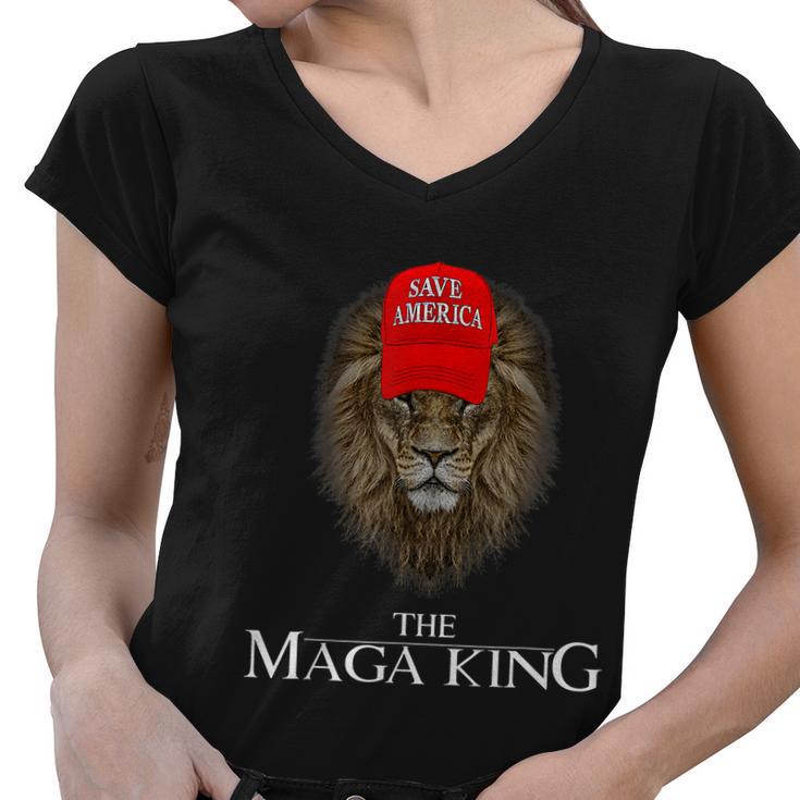 Maga King The Great Maga King Ultra Maga V2 Women V-Neck T-Shirt