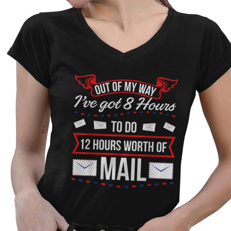 Mailman Mail Carrier Postal Worker V2 Women V-Neck T-Shirt