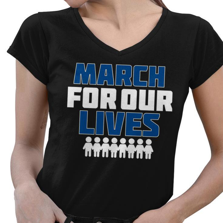 March For Our Lives Gun Control Women V-Neck T-Shirt