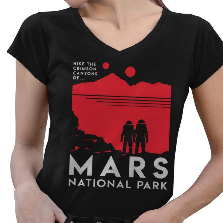 Mars National Park Tshirt Women V-Neck T-Shirt