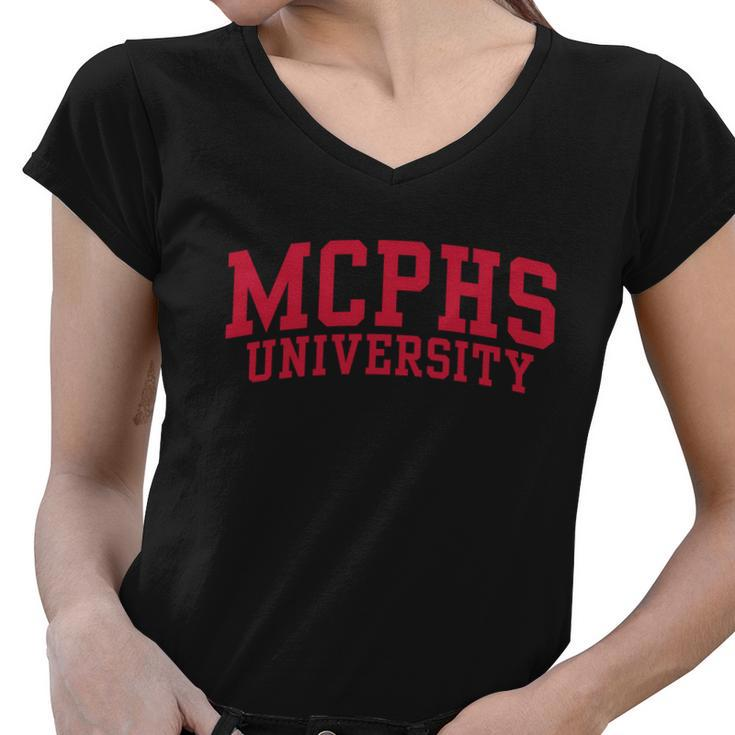 Mcphs University Oc Women V-Neck T-Shirt