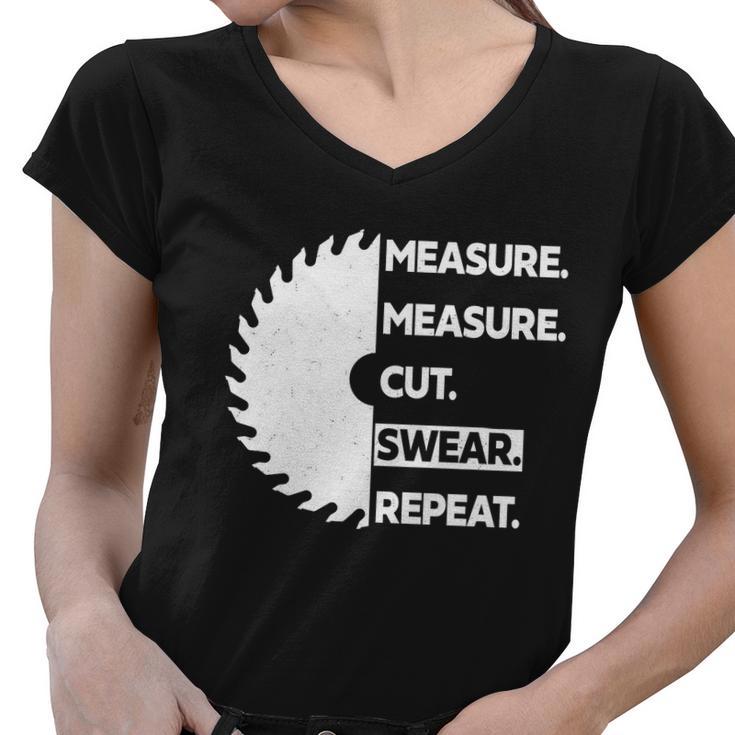 Measure Measure Cut Swear Tshirt Women V-Neck T-Shirt