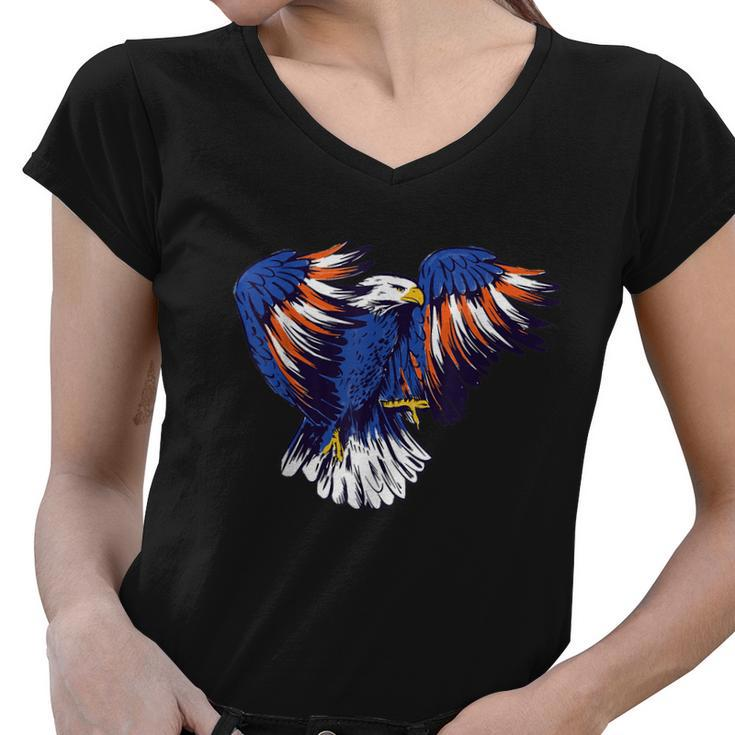 Merica Eagle Mullet 4Th Of July American Flag Gift V2 Women V-Neck T-Shirt