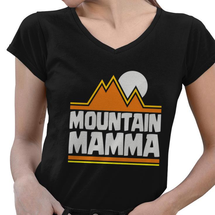 Mountain Mamma V2 Women V-Neck T-Shirt