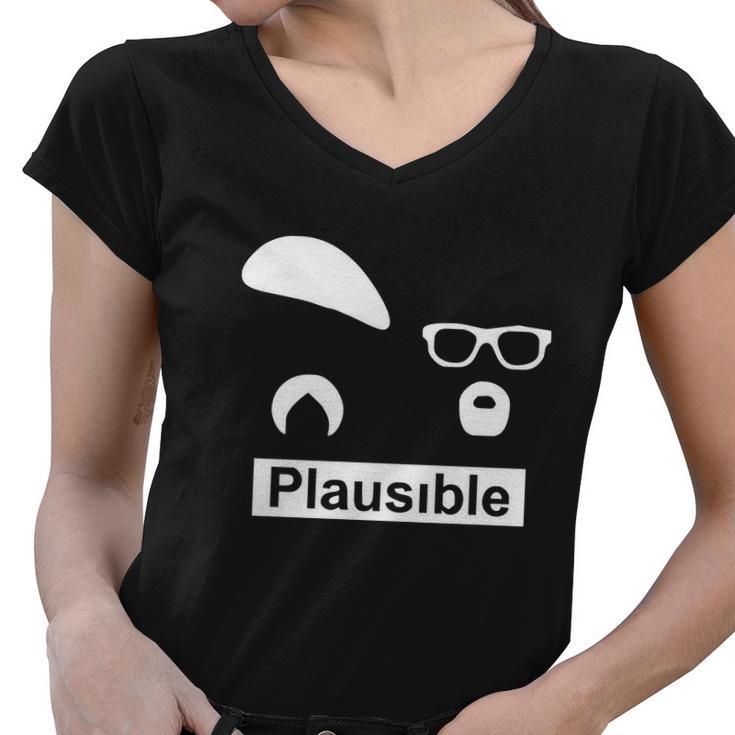 Mythbusters Plausible Jamie Hyneman Adam Savage Women V-Neck T-Shirt