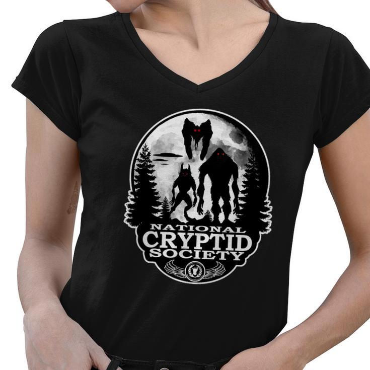 National Cryptid Society Mothman Tshirt Women V-Neck T-Shirt