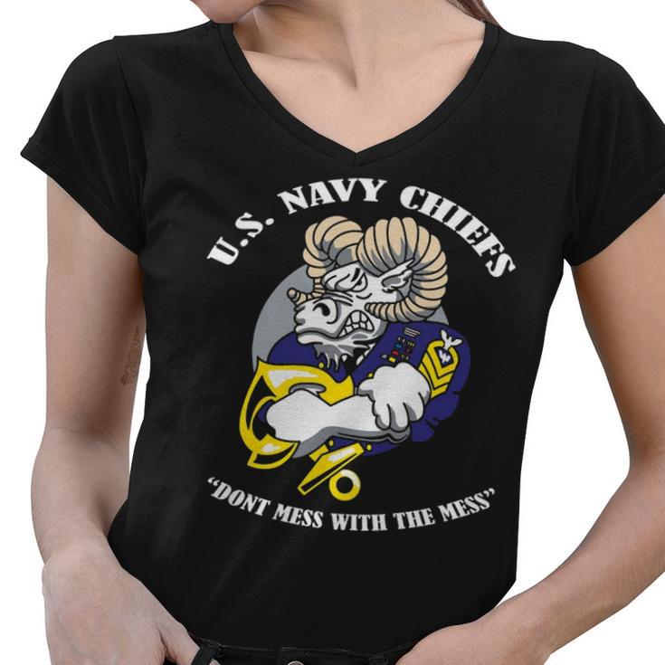 Navy Chiefs Cpo Women V-Neck T-Shirt