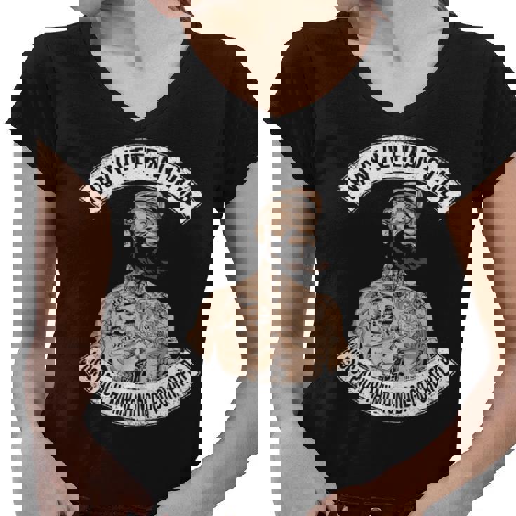 Navy Uss Paul Hamilton Ddg Women V-Neck T-Shirt