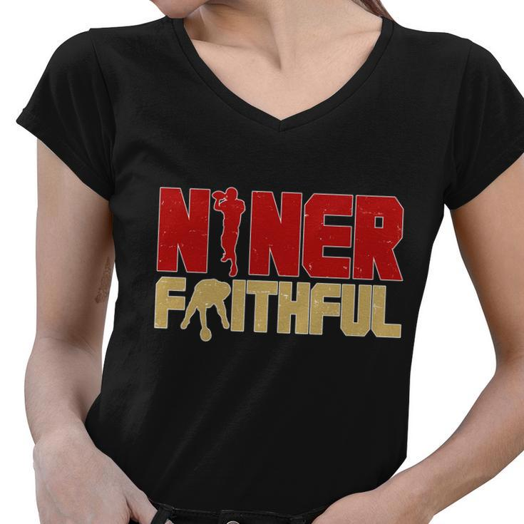 Niner Faithful Women V-Neck T-Shirt
