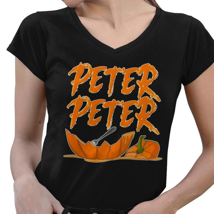 Peter Peter Pumpkin Eater Tshirt Women V-Neck T-Shirt