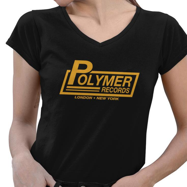 Polymer Records Tshirt Women V-Neck T-Shirt