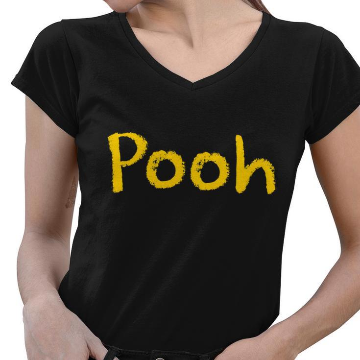 Pooh Halloween Costume Tshirt Women V-Neck T-Shirt