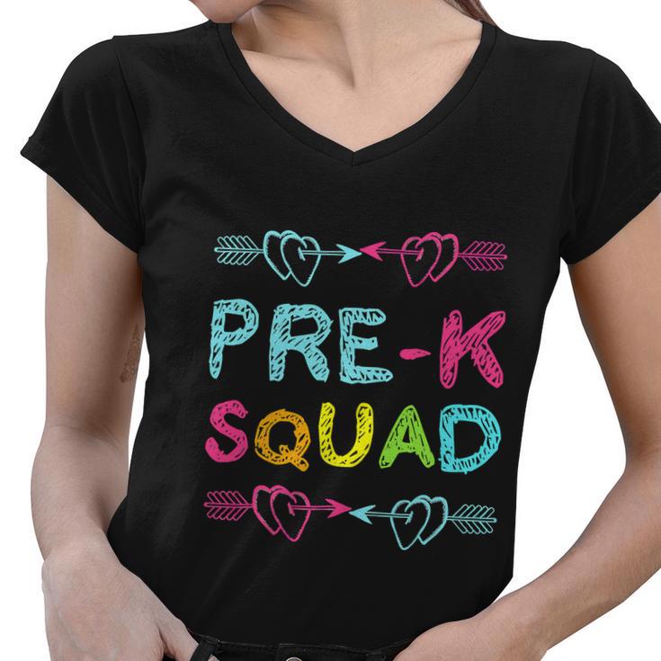 Prek Squad Back To School Women Appreciation Women V-Neck T-Shirt