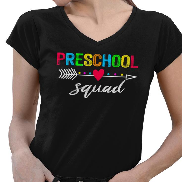 Preschool Squad V2 Women V-Neck T-Shirt