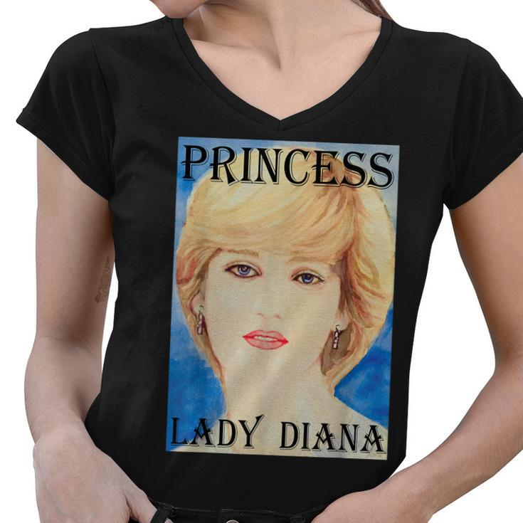 Princess Lady Diana Of Wales  Women V-Neck T-Shirt