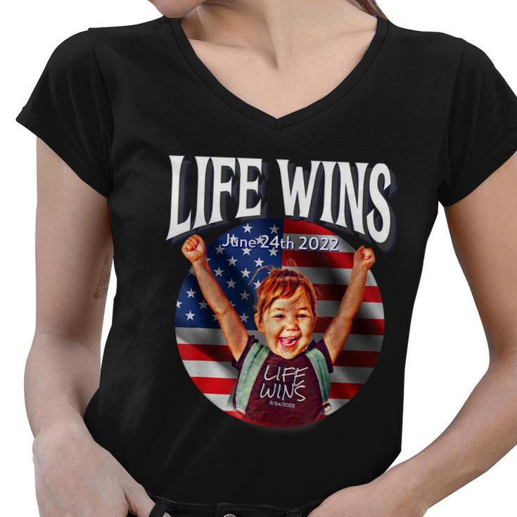 Pro Life Movement Right To Life Pro Life Advocate Victory V2 Women V-Neck T-Shirt