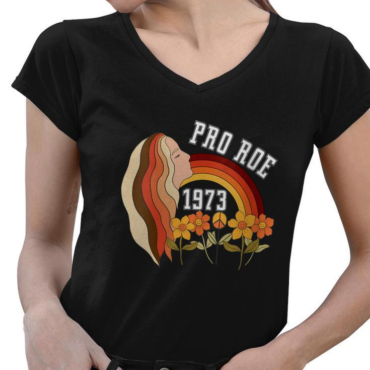 Pro Roe 1973 Protect Feminist Women V-Neck T-Shirt