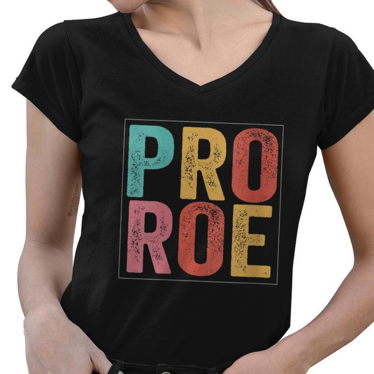 Pro Roe Pro Choice 1973 Feminist Women V-Neck T-Shirt