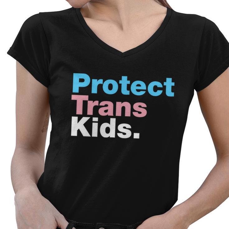 Protect Trans Kids V3 Women V-Neck T-Shirt