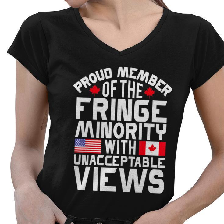 Proud Fringe Minority Member With Unacceptable Views Women V-Neck T-Shirt