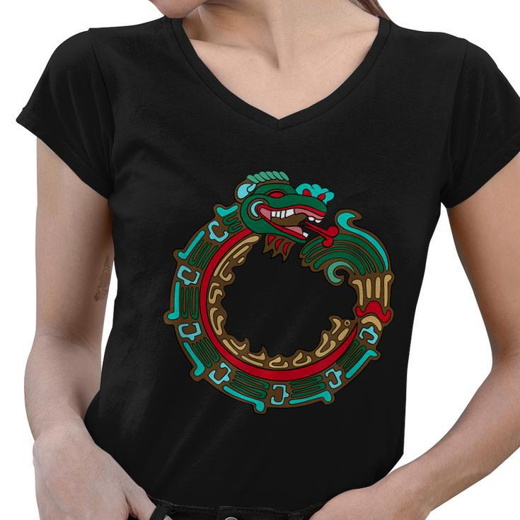 Quetzalcóatl Women V-Neck T-Shirt