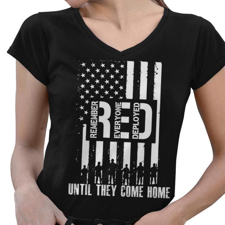 Red Friday Until They Come Home Tshirt Women V-Neck T-Shirt