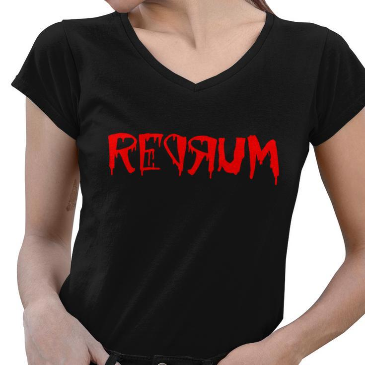 Redrum Tshirt Women V-Neck T-Shirt