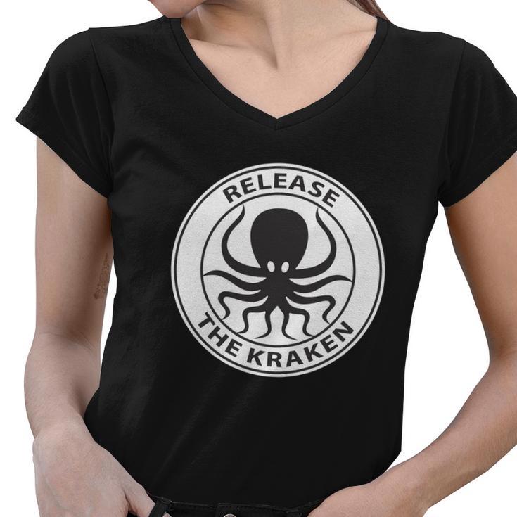 Release The Kraken Women V-Neck T-Shirt