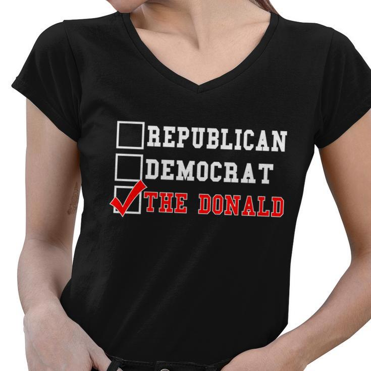 Republican Democrat Donald Trump Tshirt Women V-Neck T-Shirt