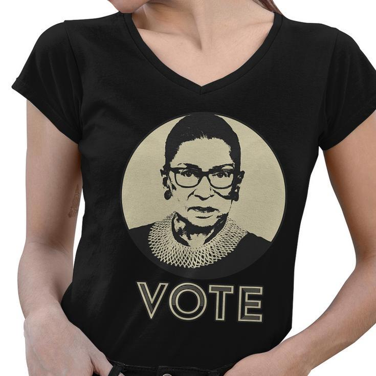Ruth Bader Ginsburg Rbg Vote Women V-Neck T-Shirt