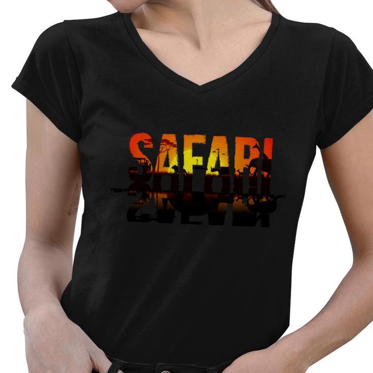 Safari Animal Kingdom Women V-Neck T-Shirt