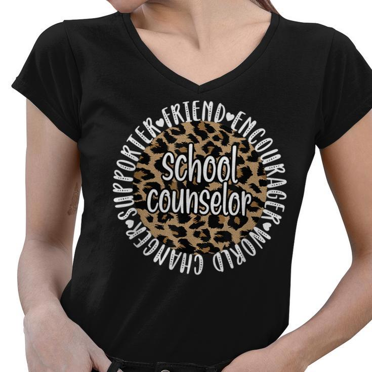 School Counselor Appreciation School Counseling  V3 Women V-Neck T-Shirt