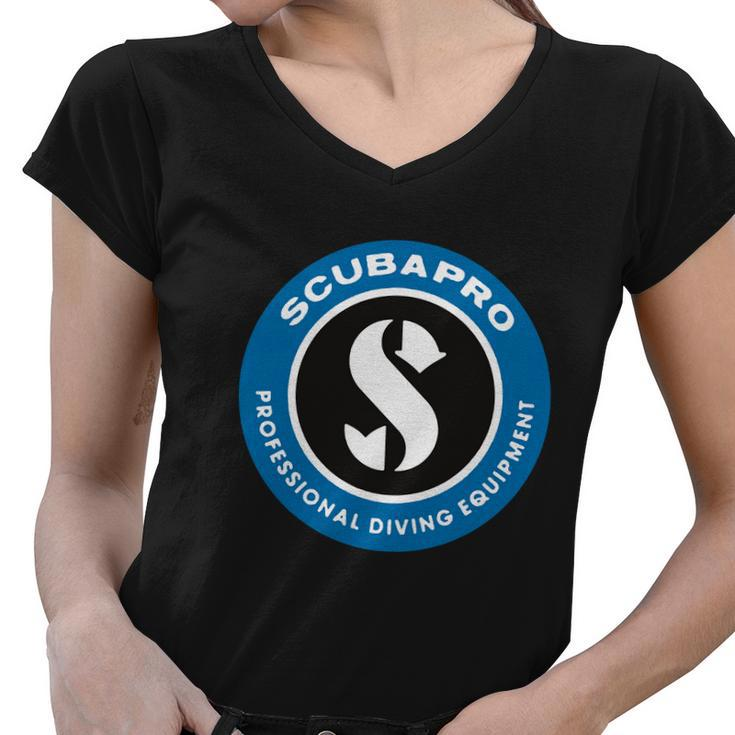 Scubapro Scuba Equipment Women V-Neck T-Shirt