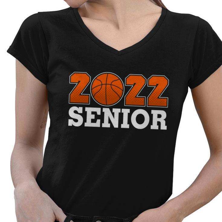 Senior Class 2022 Graduation 2022 Basketball Lover Basketball School Women V-Neck T-Shirt
