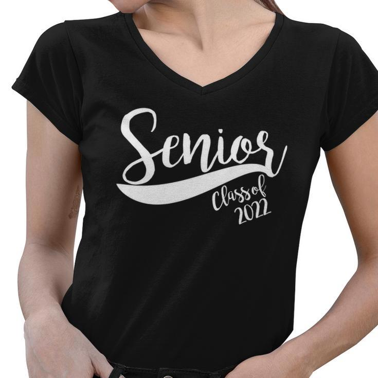 Senior Class Of 2022 Graduation Logo Women V-Neck T-Shirt