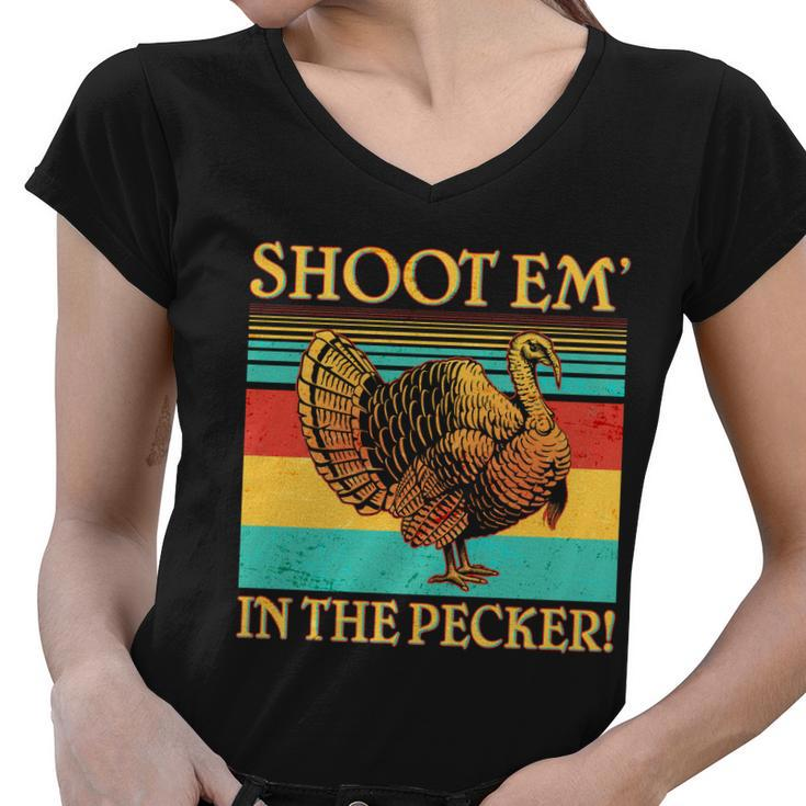 Shoot Em In The Pecker V2 Women V-Neck T-Shirt